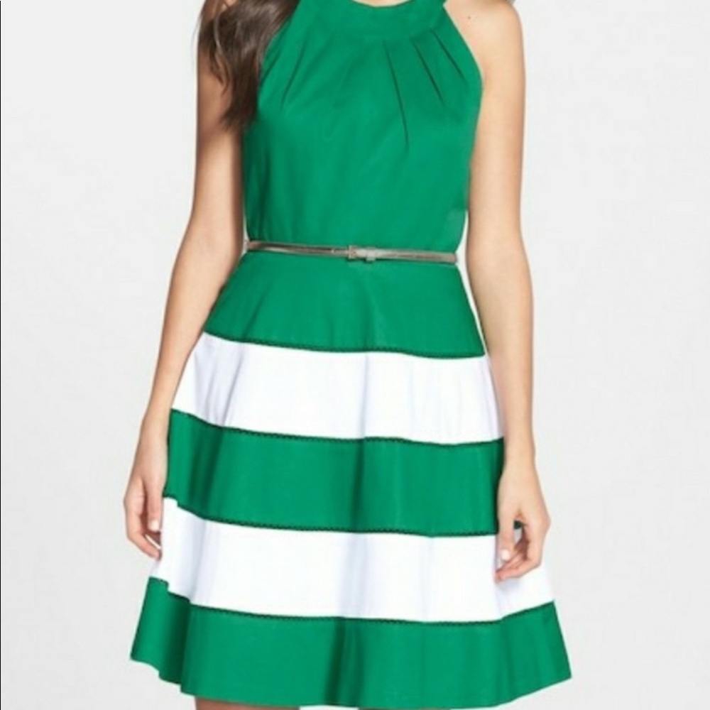 Eliza J Fit and Flare Sleeveless Dress